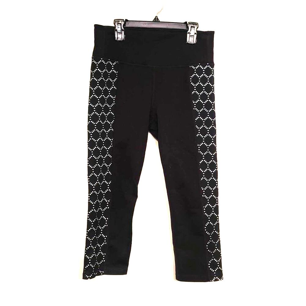 Athleta black & white capri - medium